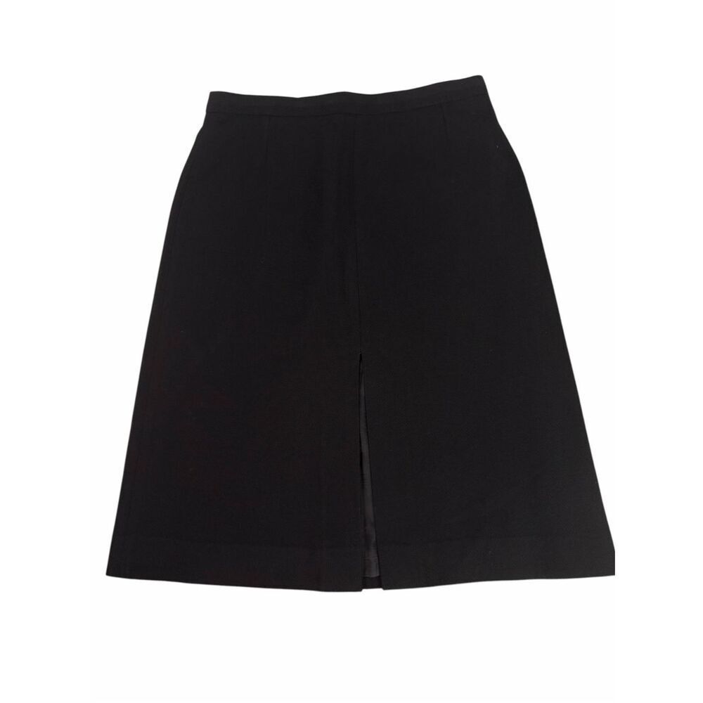 Dries Van Noten size 42 Black Cotton Front Slit